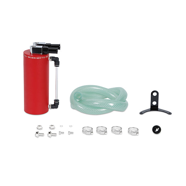 Mishimoto Aluminum Oil Catch Can - Small Wrinkle Red  MMOCC-SAWRD
