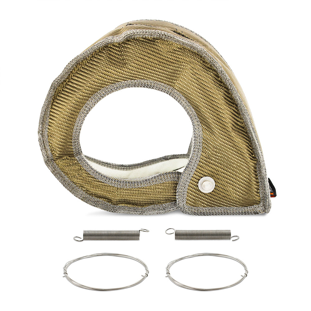 Mishimoto MMTB-DMAX-17 Titanium Turbo Blanket Fits Chevrolet/GMC 6.6L Duramax 2017-2019  MMTB-DMAX-17