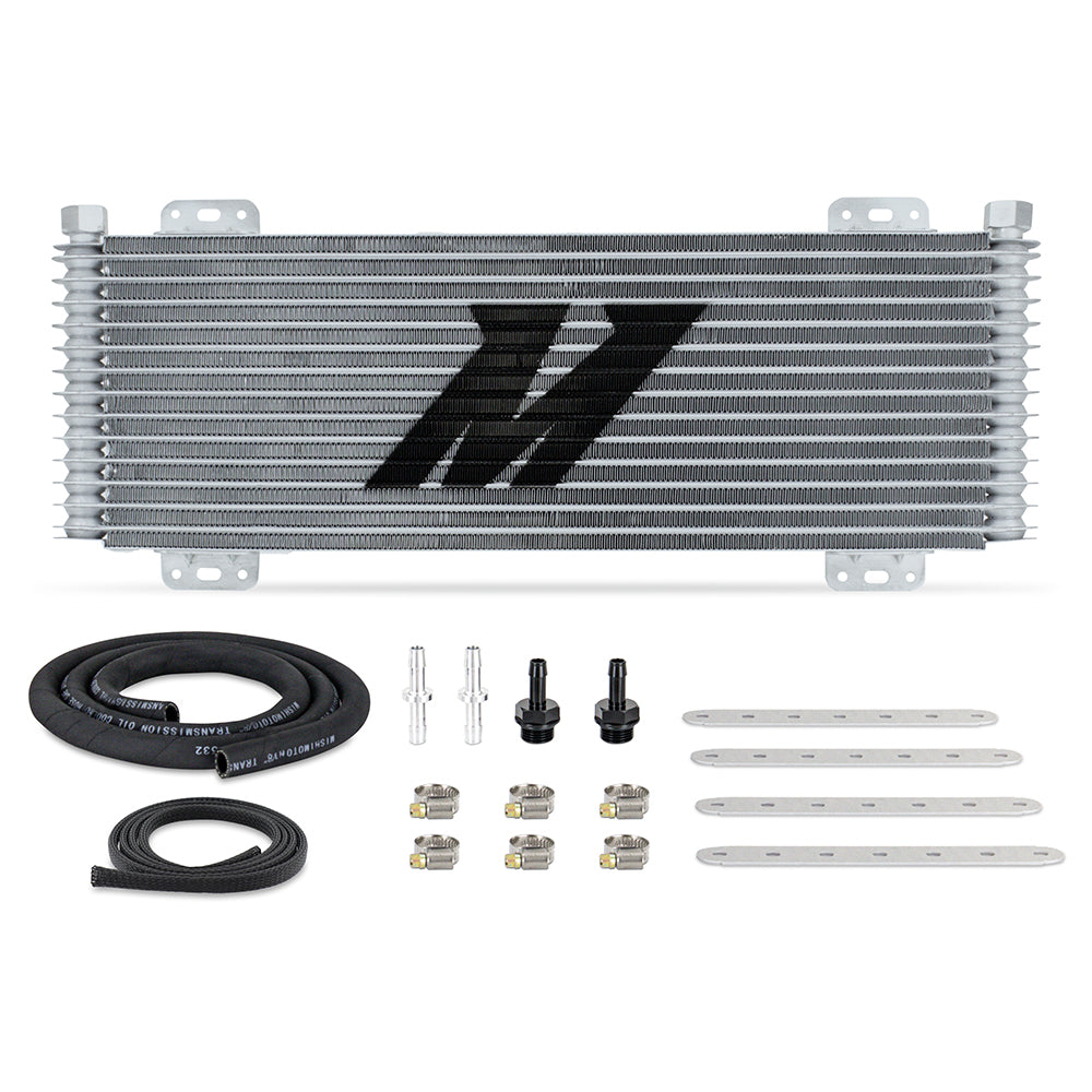 Mishimoto MMTC-SP-13SL 13-Row Stacked Plate Transmission Cooler Powder Coat 22.85in X 7.10in X 1.25in  MMTC-SP-13SL