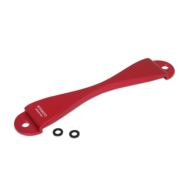 Mishimoto MMTD-SUB-RD Subaru CNC Battery Tie-Down Red  MMTD-SUB-RD