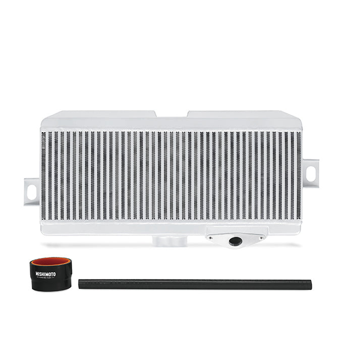 Mishimoto MMTMIC-STI-08SLBK Subaru WRX STI Performance TMIC Silver Cooler Black Hoses 2008-2021  MMTMIC-STI-08SLBK