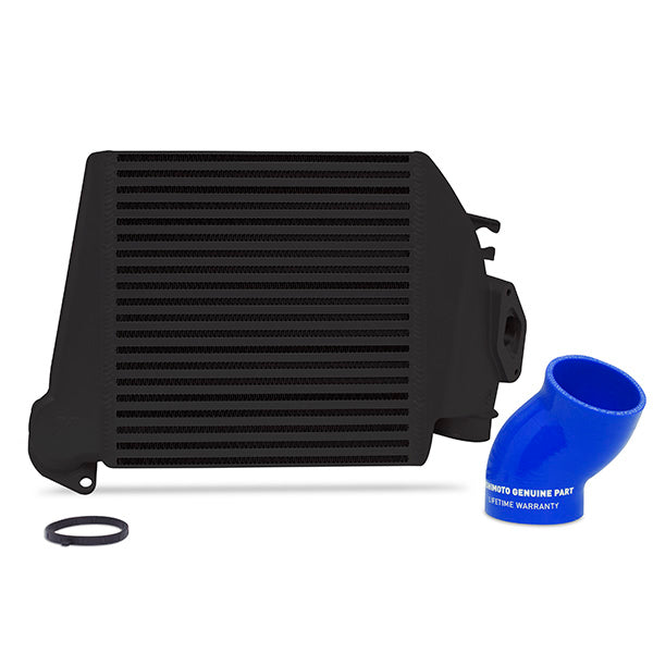 Mishimoto MMTMIC-WRX-08BKBL Subaru WRX 2008-2014 Top-Mount Intercooler Black Cooler Blue Hoses  MMTMIC-WRX-08BKBL
