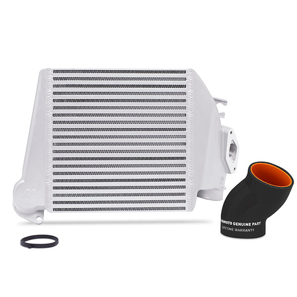 Mishimoto MMTMIC-WRX-08SLBK Subaru WRX 2008-2014 Top-Mount Intercooler Silver Cooler Black Hoses  MMTMIC-WRX-08SLBK