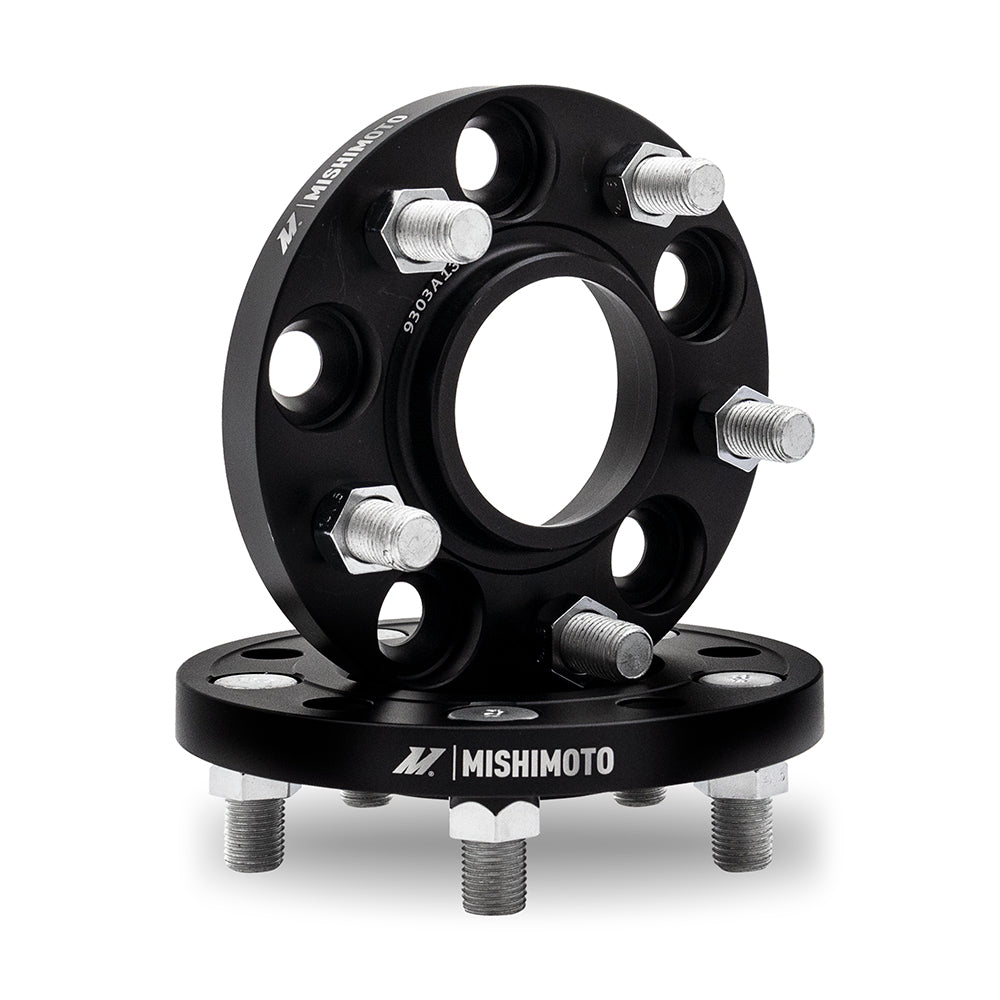 Mishimoto MMWS-006-200BK Wheel Spacers 5x108 63.4 Center Bore M12x1.5 20mm Thick Black  MMWS-006-200BK