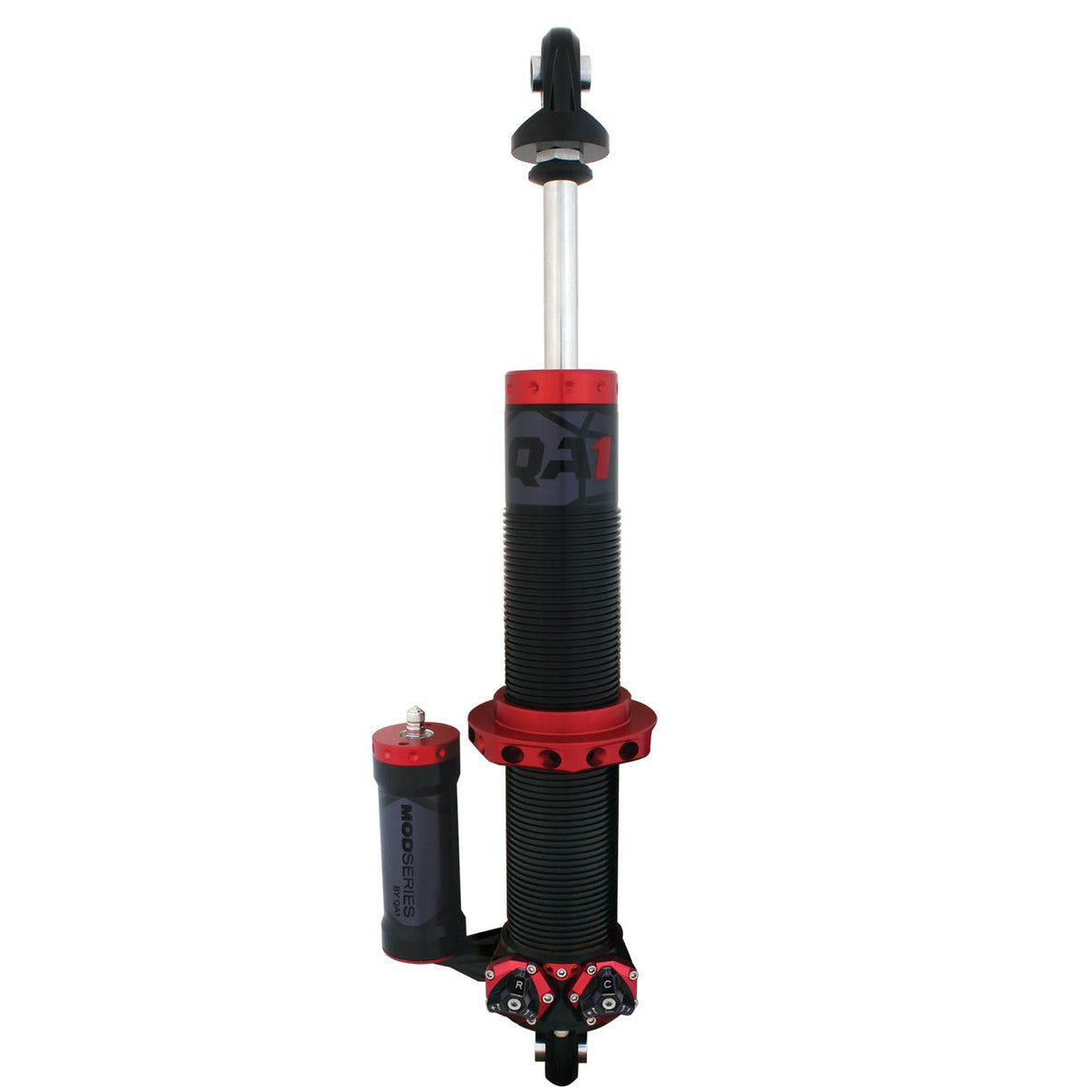 QA1 M411PL Shock, MOD C-O, LH Piggyback 10.13 inch Comp, 14.00 inchExt, 3.88 inch Travel, Eye-B/Eye-B
