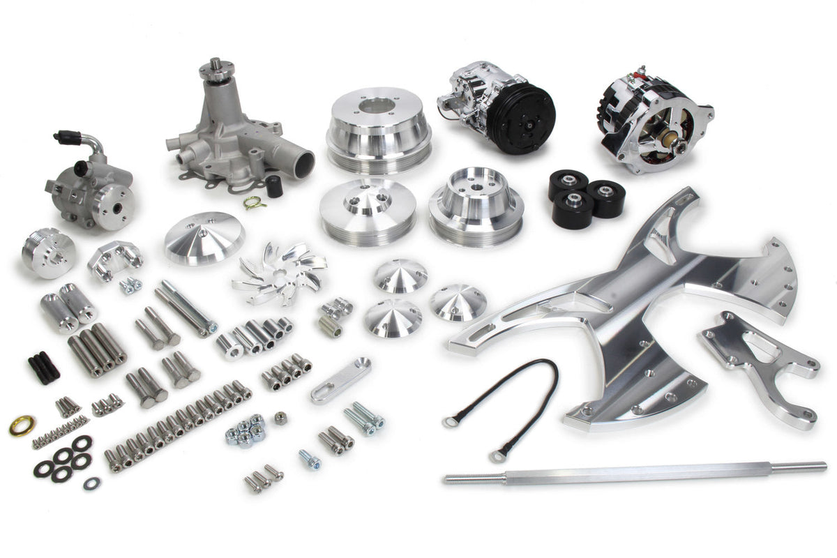 MARCH PERFORMANCE,16030,Olds 350-455 Alt/AC/PS Style Track Pulley Kit