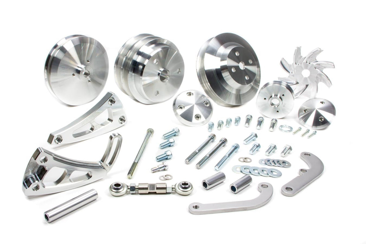 MARCH PERFORMANCE,22020,SBC Long w/p Serpentine Conversion Pulley Kit