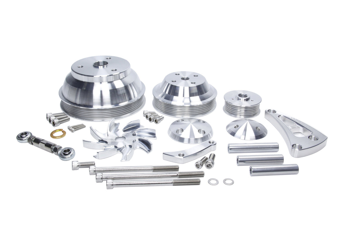 MARCH PERFORMANCE,22043,GM SB LWP ALT MID Mount Hi Flow Pulley Kit