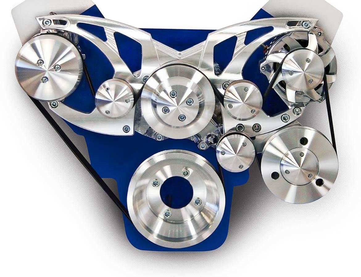MARCH PERFORMANCE,30440,Ford 351C Style Track Pulley Set Alt A/C w/P/S