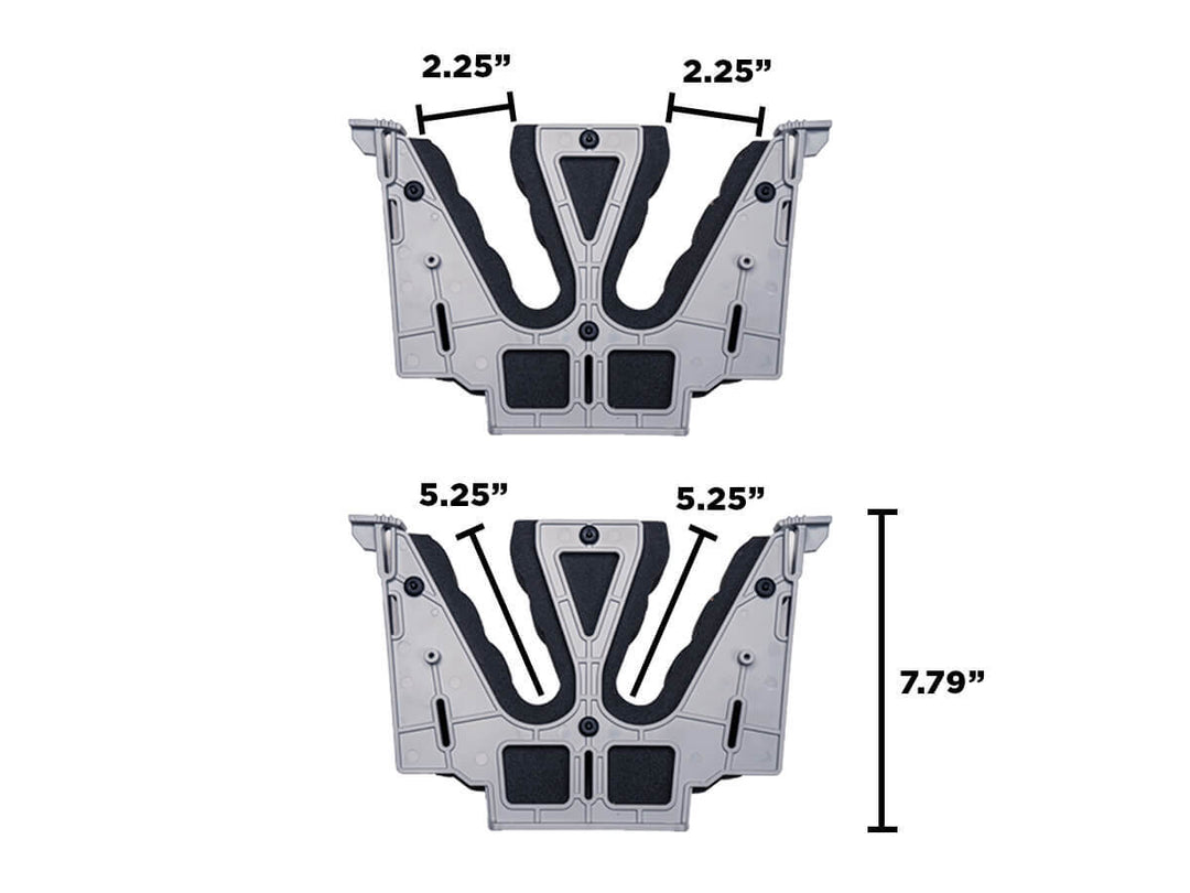 DECKED AD16MSPK Midsize Piecekeepers - firearms holder - (1) set of (2) two