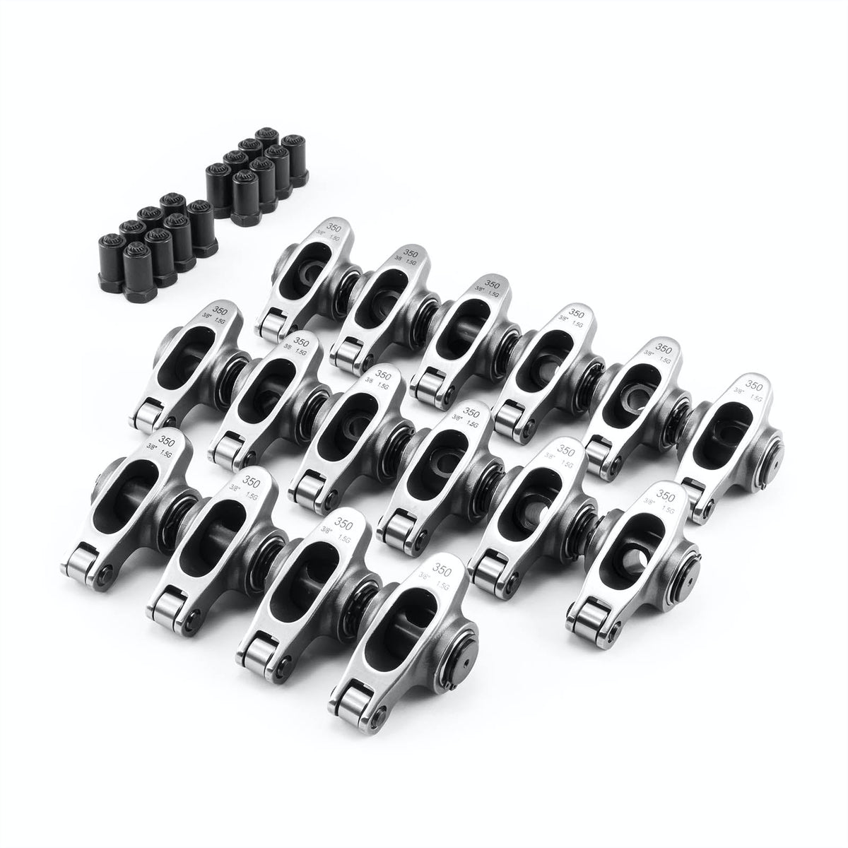 Speedmaster PCE261.1075.01 1.6 3/8 Stainless Steel Roller Rocker Arm Set