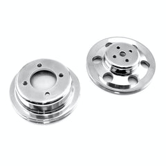 Speedmaster PCE415.1030 Billet Aluminum 1 V Groove Crank and Water Pump Pulley Set