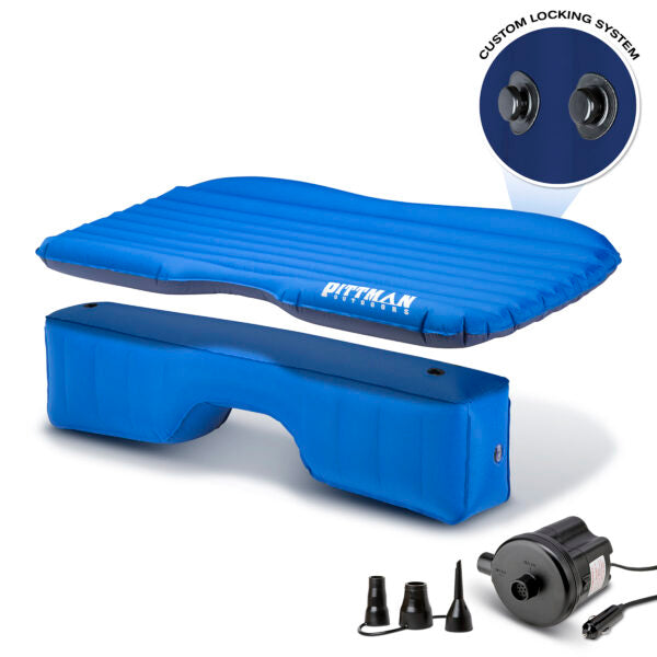 Pittman Outdoors PPI-BLU-TRKMAT Inflatable Rear Seat Air Mattress Full-Size. Fits SUV ft. s &amp; Full-size Trucks
