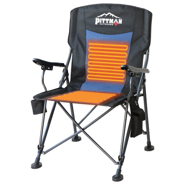 Pittman Outdoors Portable Heated Camping Chair PPI-HEAT_CHR-BTY