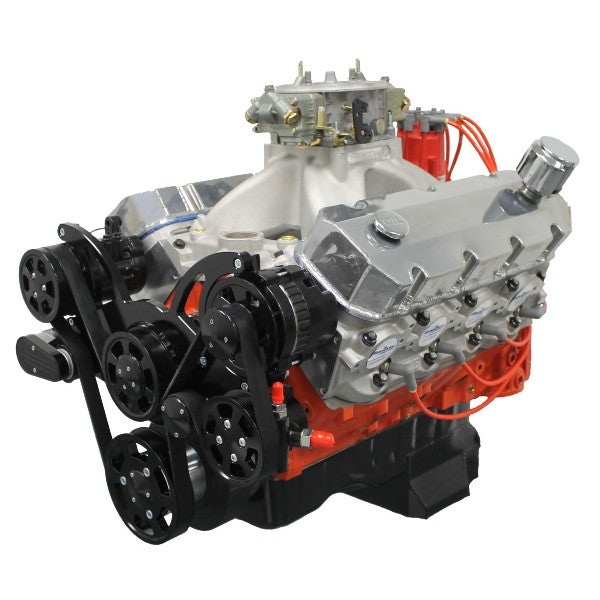 BluePrint Engines 572 ci Big Block GM style proseries engine - Dressed longblock w/ carb and Black pulley kit  PS5720CTCKB