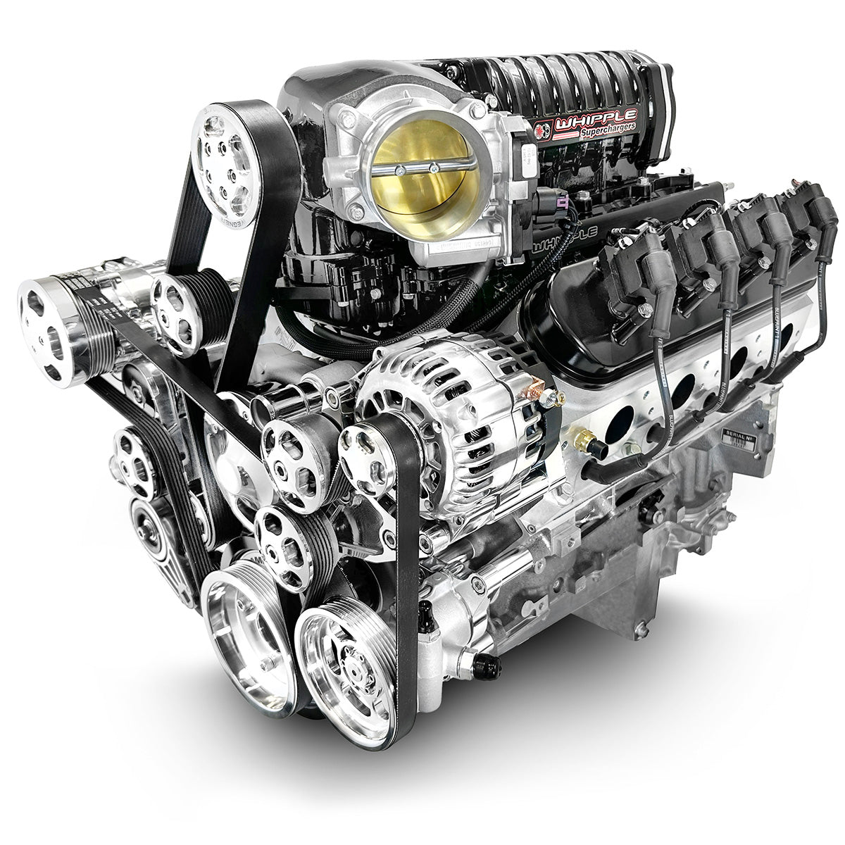 BluePrint Engines 376 ci GM LS style proseries engine - dressed longblock with supercharger  PSLS3760SCTK