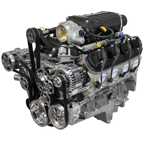 BluePrint Engines 427 ci GM LS style proseries engine - dressed longblock with supercharger  PSLS4272SCTKB