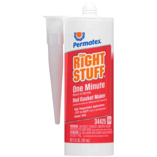Permatex THE RIGHT STUFF RED 1 MINUTE GASKET MAKER 5 OZ