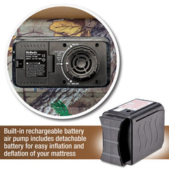Pittman Outdoors PPI-404 AirBedz CAMO Full Size 5.5 ft. - 5.8 ft. Short Bed w/ Built-in Recharge Battery AirPump