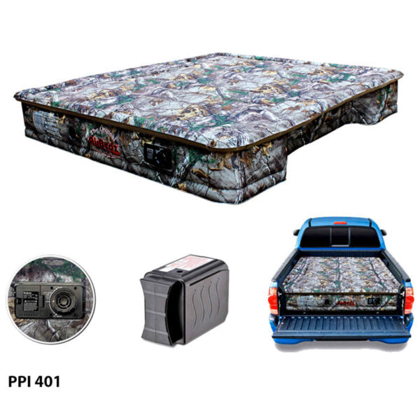 Pittman Outdoors PPI-401 AirBedz CAMO Full Size 8.0 ft. Long Bed with Built-in Rechargeable Battery Air Pump