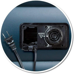 Pittman Outdoors PPI-DELUXE Pittman Queen Deluxe Never Leak Wave Beam Double High Air Mattress Electric Pump