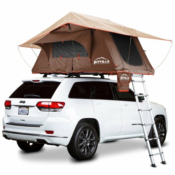 Pittman Outdoors PPI-TNT1.9CBO_KO TNT1.9 Series Tent, Coffee Brown_Orange Trim