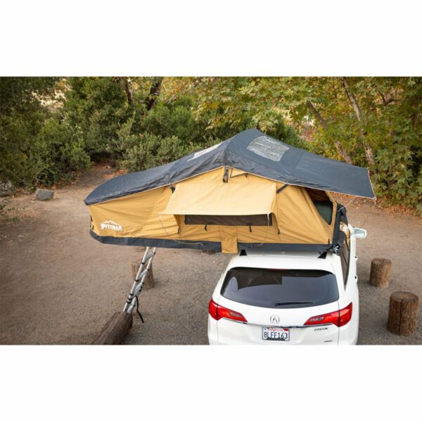 Pittman Outdoors PPI-TNT_MAX1.9CBO_KO TNT_1.9MAX Series Tent, Coffee Brown_Orange Trim