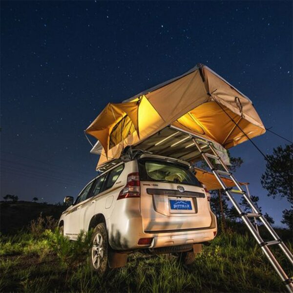 Pittman Outdoors PPI-TNT_MAX1.9CBO_KO TNT_1.9MAX Series Tent, Coffee Brown_Orange Trim