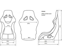NRG Innovations FRP And Carbon Fiber Buckets Seats Singles FRP-303-SAKURA