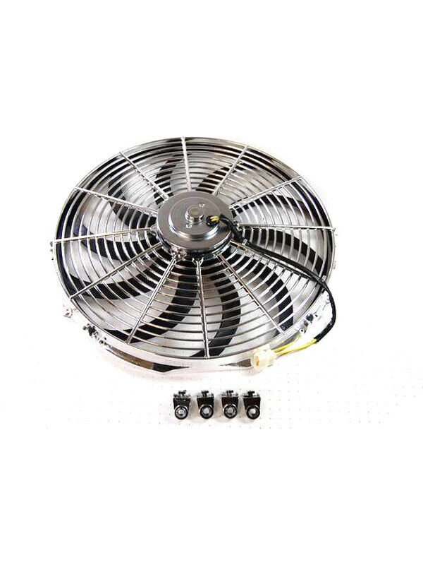 Racing Power Company R1207 16 inch electric cooling fan - 12v curved blades -