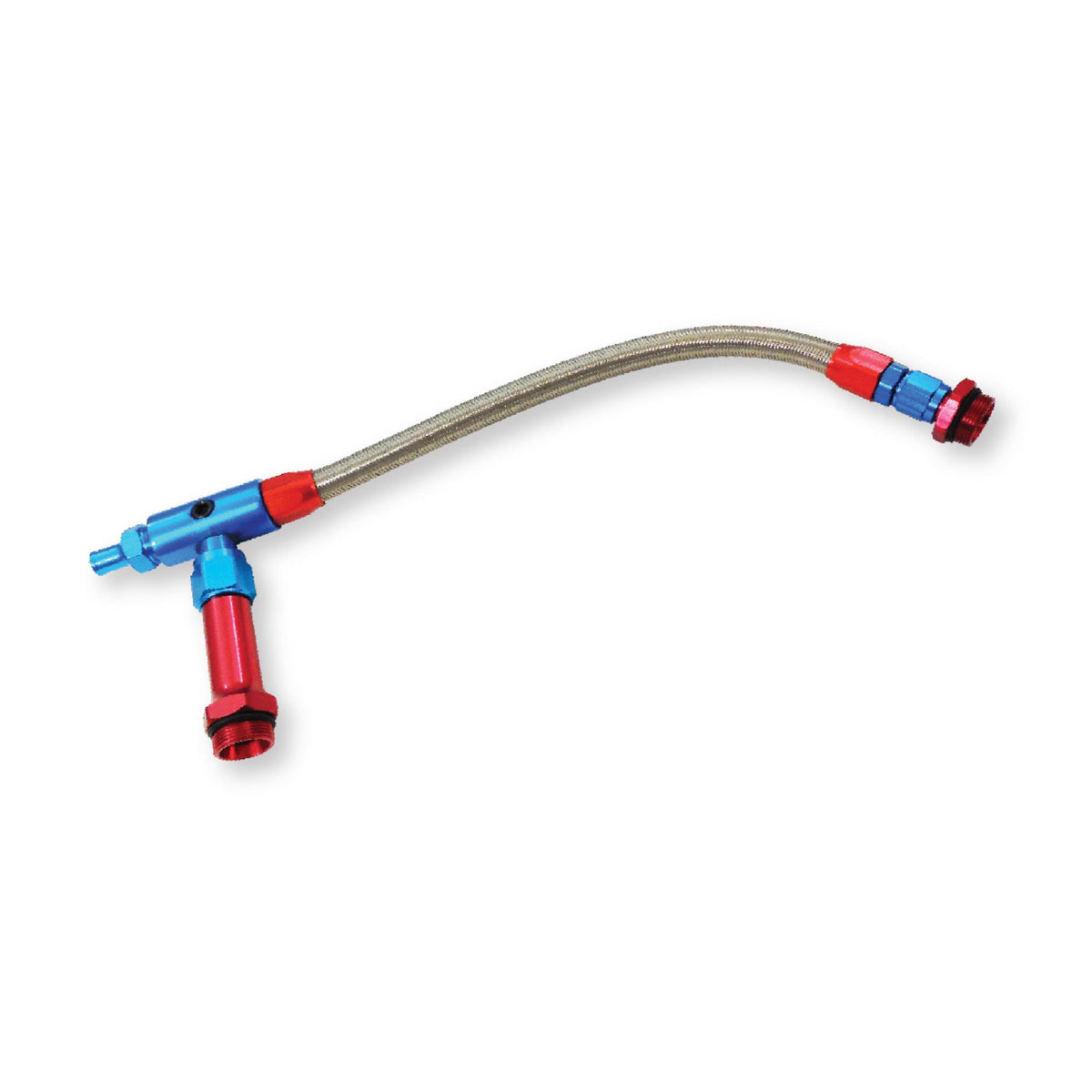 Racing Power Company R2155 Braided fuel line for holley
