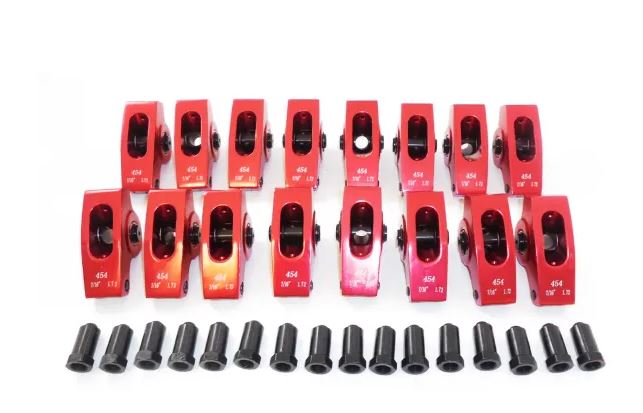 Racing Power Company R3015 ALUM ROLLER ROCKER ARMS 1.7 7/16 inch KIT RED