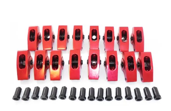 Racing Power Company R3018 ALUM ROLLER ROCKER ARMS 1.6 3/8 KIT RED