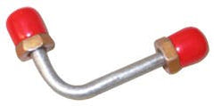 Racing Power Company R4506 Left mount brake line set zinc