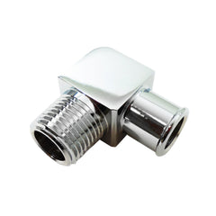 Racing Power Company R4529 90 deg alum fitting 3/4 x 1/2 inch- chrome