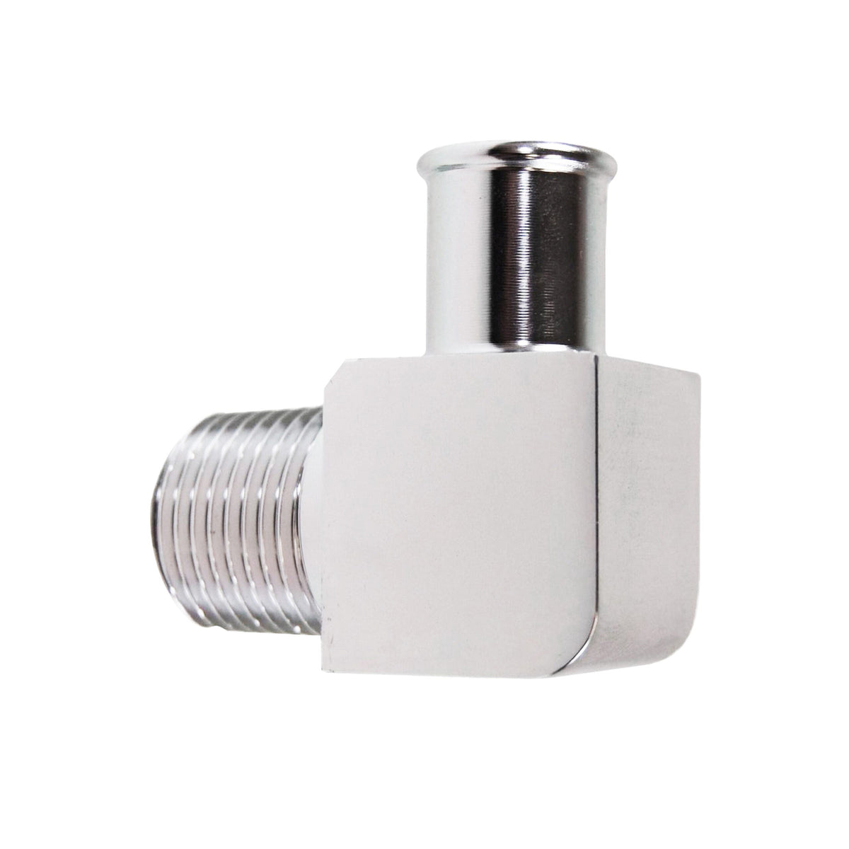 Racing Power Company R4530 Alum 90? fitting 5/8 inch npt - 1/2 inch barb