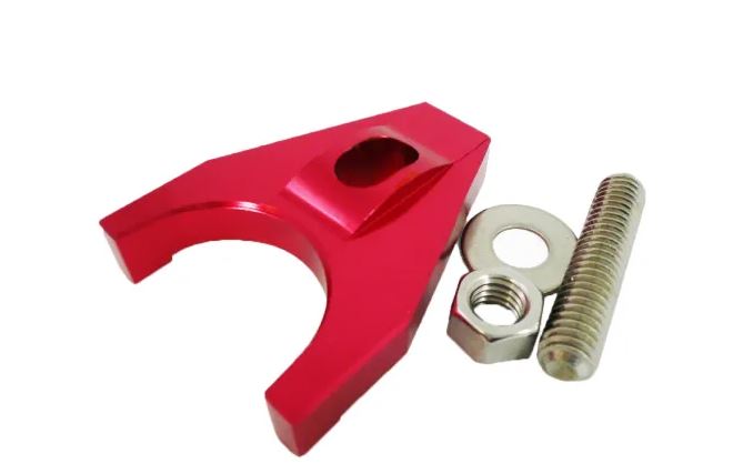 Racing Power Company R5116RED Alum sbc distributor hold down clamp - red
