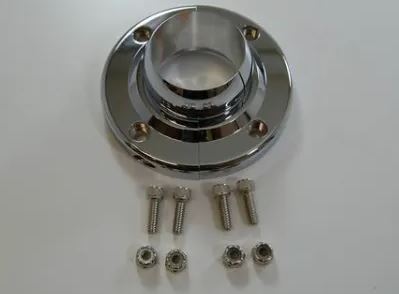 Racing Power Company R5648C 2 inch ALUM SWIVEL BALL FLOOR MOUNT CHROME