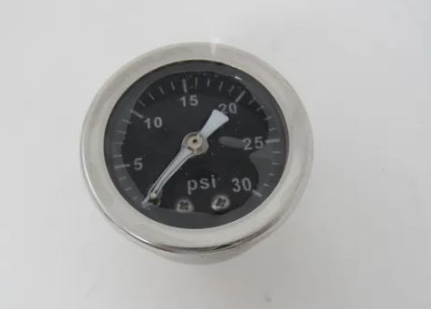 Racing Power Company R5706 1.5 inch liquid filled gauge fuel pressure 0-30 psi
