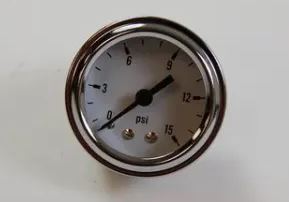 Racing Power Company R5711 1 1/2 inch gauge fuel pressure mechanical 0-15 psi