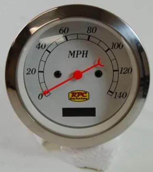 Racing Power Company R5731 3 3/8 inch electrical speedometer 0-140mph