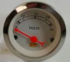 Racing Power Company R5733 2 1/16 inch classic volt meter gauge 8-16v