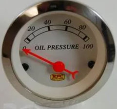 Racing Power Company R5735 2 1/16 inch CLASSIC OIL PRESSURE GAUGE 0-100PSI