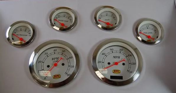 Racing Power Company R5738 Electrical speedometer gauge set 6 pc