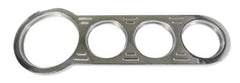 Racing Power Company R5763POL Alum four holes gauge panel-polished