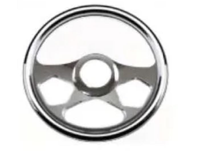 Racing Power Company R5818 14 inchchrome billet solid revolution steering wheel