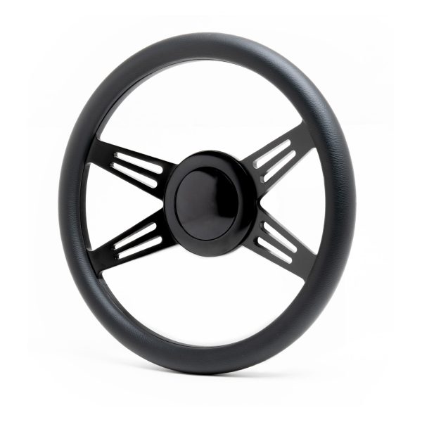 Racing Power Company R5887BKA 14 inch Alum/Steering Wheel Dual Classic Kit 9 Holes