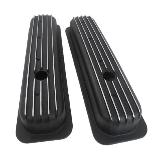 Racing Power Company R6196BK Sbc inchnostalgic inch alum centerbolt v/c-fits: inch87-up inch