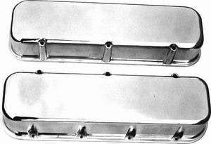 Racing Power Company R6230-1 Pol alum bbc valve cover - plain pr