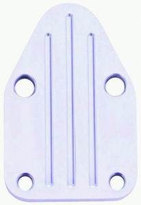 Racing Power Company R6257 Pol alum sbc block-off plate ea